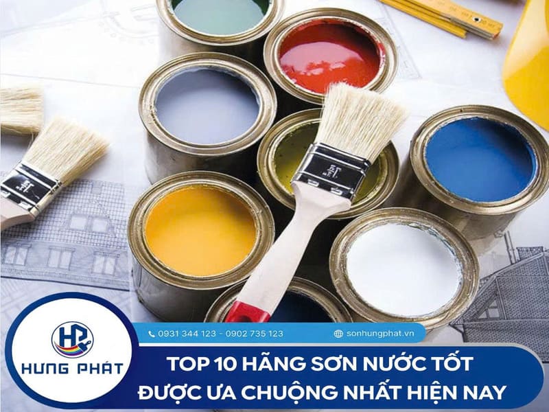 Top 10 hãng sơn nước tốt, được ưa chuộng nhất hiện nay