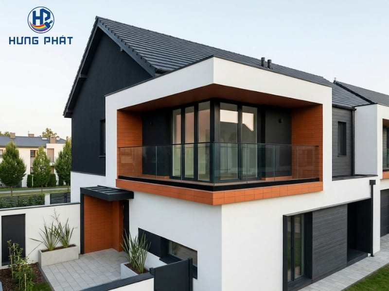 Cách phối màu sơn ngoại thất theo phong cách hiện đại Cách phối màu sơn ngoại thất theo phong cách hiện đại